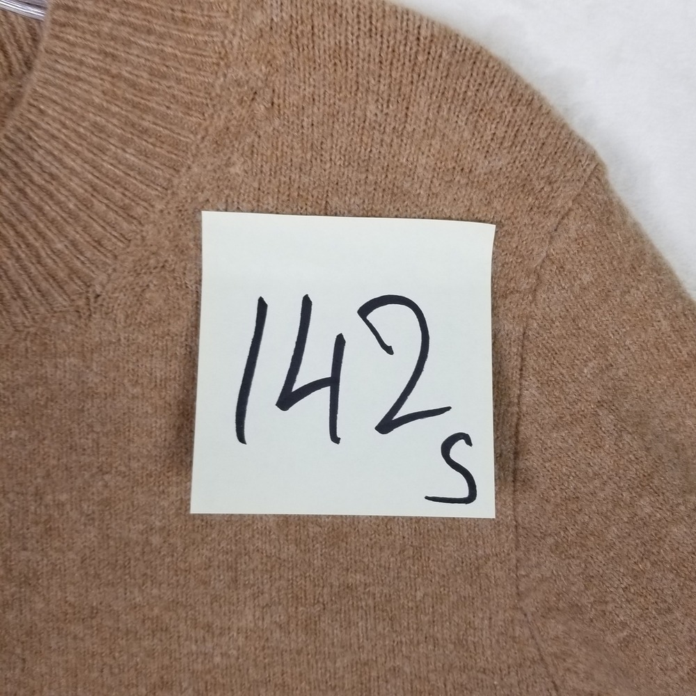 J.Crew Sweater Women Small Camel Tan Extra Soft Wool Blend Crewneck Pullover - Picture 7 of 7